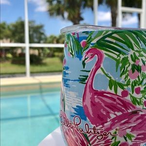Lilly Pulitzer “Floradita” travel stemless glass